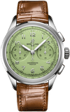 Breitling Premier B09 Chronograph 40 Green Dial Brown Leather Strap Watch for Men - AB0930D31L1P1 Buy Now By Breitling