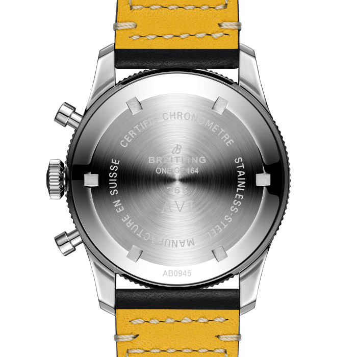 Breitling Avi Ref. 765 1964 Re Edition Black Dial Black Leather Strap Watch for Men - AB09451A1B1X1 Buy Now By Breitling