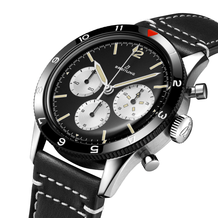 Breitling Avi Ref. 765 1964 Re Edition Black Dial Black Leather Strap Watch for Men - AB09451A1B1X1 Buy Now By Breitling