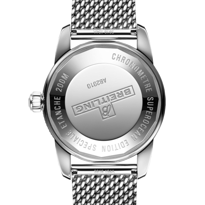 Breitling Superocean Heritage B20 Automatic 42 Black Dial Silver Mesh Bracelet Watch for Men - AB2010121B1A1 Buy Now By Breitling