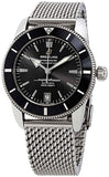 Breitling Superocean Heritage B20 Automatic 42 Black Dial Silver Mesh Bracelet Watch for Men - AB2010121B1A1 Buy Now By Breitling