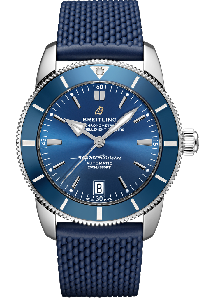 Breitling Superocean Heritage B20 Automatic 42 Blue Dial Blue Mesh Bracelet Watch for Men - AB2010161C1S1 Buy Now By Breitling