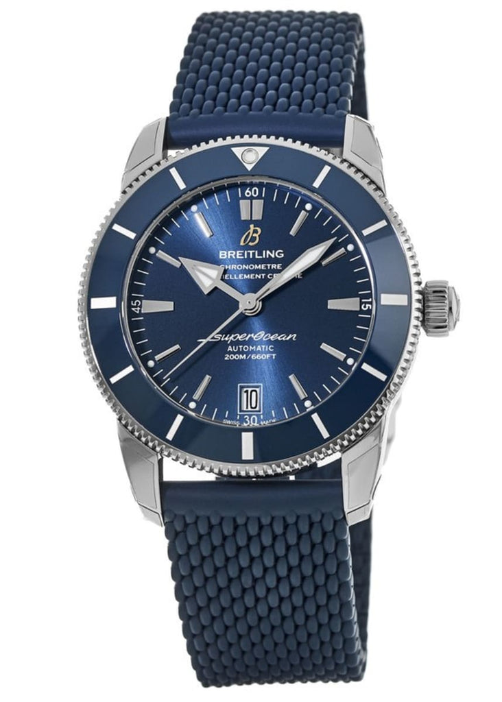Breitling Superocean Heritage B20 Automatic 42 Blue Dial Blue Mesh Bracelet Watch for Men - AB2010161C1S1 Buy Now By Breitling