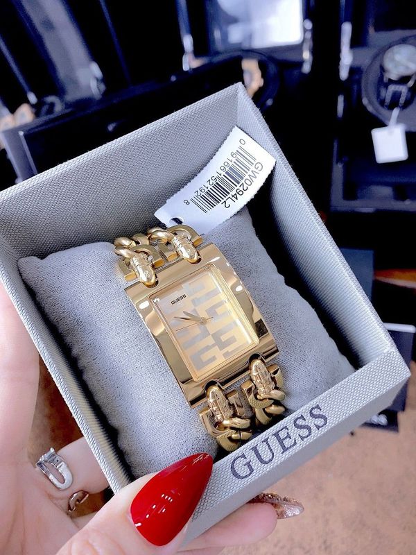Guess Mod G Gold Dial Gold Steel Strap Watch for Women - GW0294L2 Buy Now By Guess