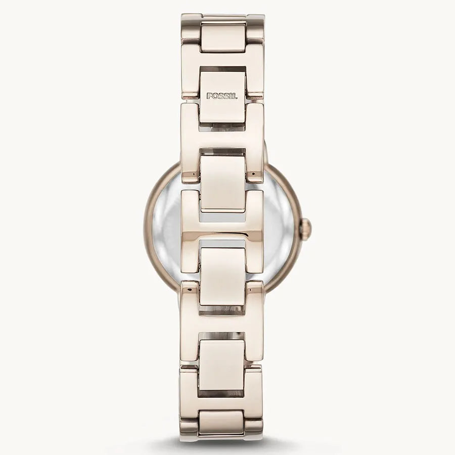 Fossil Virginia Pink Dial Pink Steel Strap Watch for Women - ES4482 Buy Now By Fossil