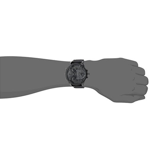 Diesel Mr Daddy 2.0 Chronograph Black Dial Black Steel Strap Watch For Men - DZ7396 Buy Now By Diesel