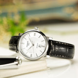 Tissot Carson Premium Lady Born to Be Brace Special Edition Silver Dial Black Leather Strap Watch for Women - T122.207.16.036.00 Buy Now By Tissot