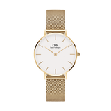 Daniel Wellington Classic Petite Evergold White Dial Gold Mesh Bracelet Watch For Women - DW00100350 Buy Now By Daniel Wellington