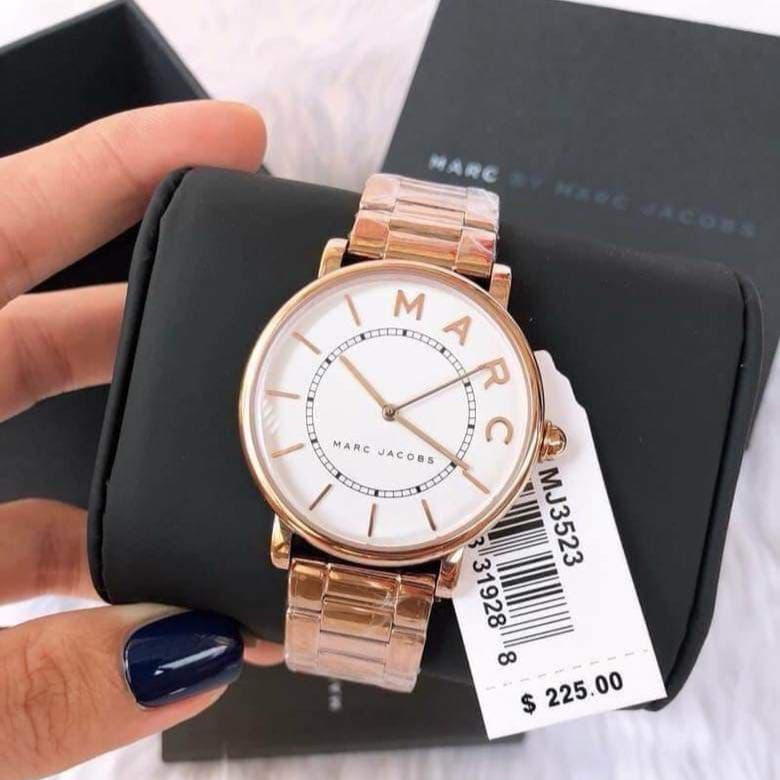 Marc Jacobs Roxy White Dial Rose Gold Steel Strap Watch for Women - MJ3523 Buy Now By Marc Jacobs