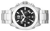 Fossil Modern Machine Black Dial Silver Steel Strap Watch for Men - FS4926 Buy Now By Fossil