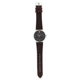 Emporio Armani Kappa Quartz Black Dial Brown Leather Strap Watch For Men - AR11153 Buy Now By Emporio Armani