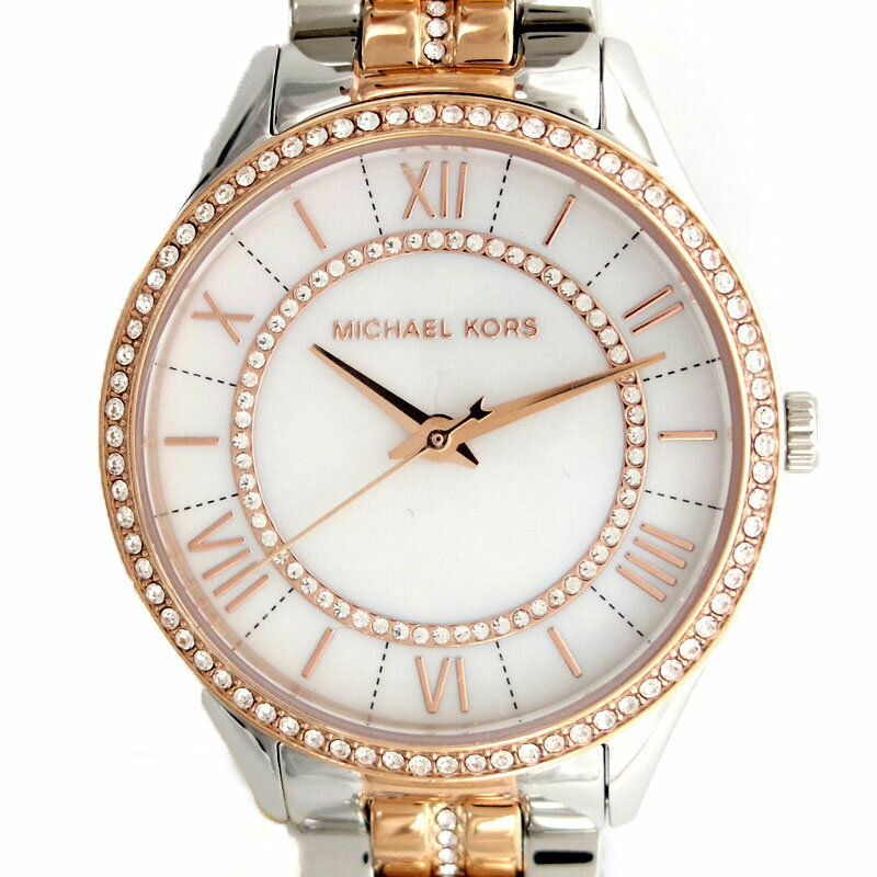 Michael Kors Lauryn Mother of Pearl Dial Two Tone Steel Strap Watch For Women - MK3979 Buy Now By Michael Kors