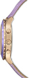 Swarovski Octea Lux Chrono Purple Dial Purple Leather Strap Watch for Women - 5632263 Buy Now By Swarovski