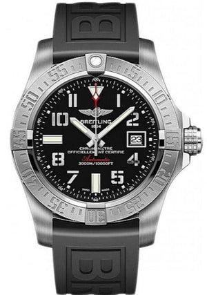 Breitling Avenger II Seawolf Stainless Steel 45mm Black Rubber Strap Mens Watch - A1733110/BC31/153S Buy Now By Breitling