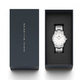 Daniel Wellington Iconic Link White Dial Silver Steel Strap Watch for Women - DW00100203 Buy Now By Daniel Wellington