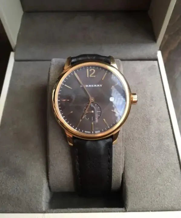 Burberry The Classic Brown Dial Brown Leather Strap Watch for Men - BU10012 Buy Now By Burberry
