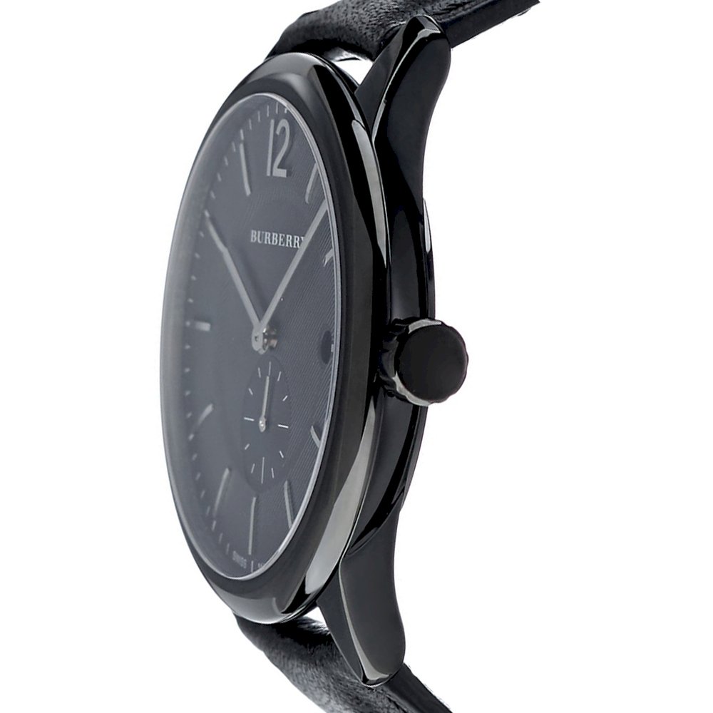 Burberry The Classic Black Dial Black Leather Strap Watch for Men - BU10003 Buy Now By Burberry