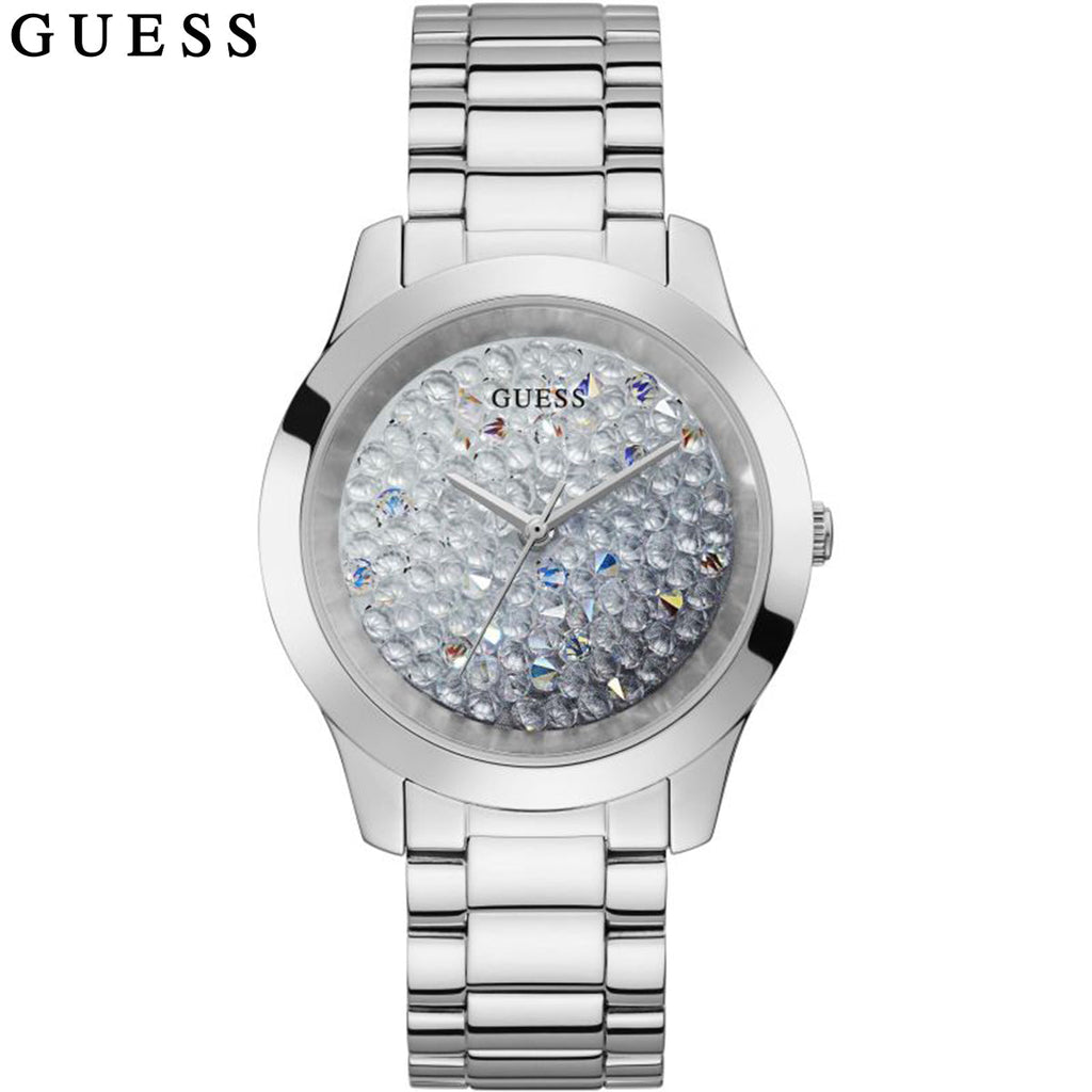 Guess Crush Silver Dial Silver Steel Strap Watch For Women - GW0020L1 Buy Now By Guess