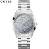Guess Crush Silver Dial Silver Steel Strap Watch For Women - GW0020L1 Buy Now By Guess