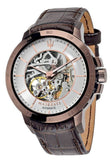 Maserati Ingegno Automatic White Skeleton Dial Brown Leather Strap Watch For Men - R8821119003 Buy Now By Maserati