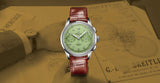 Breitling Premier B09 Chronograph 40 Green Dial Brown Leather Strap Watch for Men - AB0930D31L1P1 Buy Now By Breitling