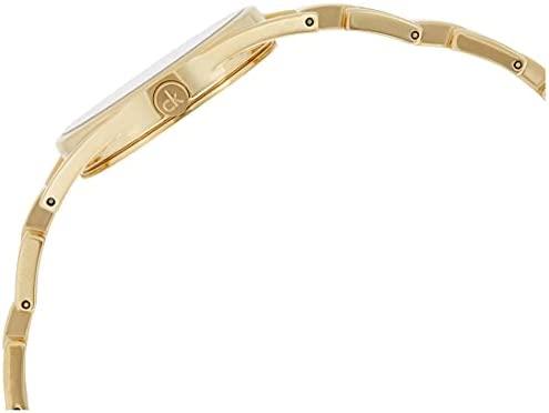 Calvin Klein Dainty White Dial Gold Steel Strap Watch for Women - K7L23546 Buy Now By Calvin Klein
