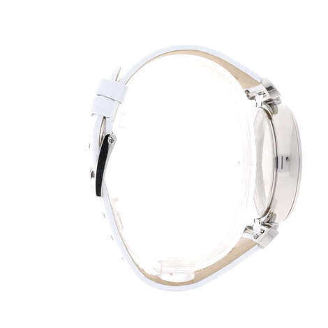 Swarovski Era Journey Silver Dial White Leather Strap Watch for Women - 5295346 Buy Now By Swarovski