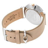 Coach Perry Silver Dial Light Brown Leather Strap Watch for Women - 14503119 Buy Now By Coach