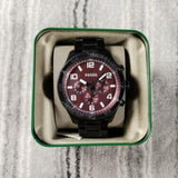 Fossil Brox Multifunction Maroon Dial Black Steel Strap Watch for Women - BQ2803 Buy Now By Fossil