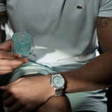 Maurice Lacroix Aikon Automatic Sky Blue Dial Silver Steel Strap Watch For Men - AI6008-SS00F-431-C Buy Now By Maurice Lacroix