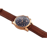 Guess Persuit Chronograph Blue Dial Brown Leather Strap Watch for Men - W0500G1 Buy Now By Guess