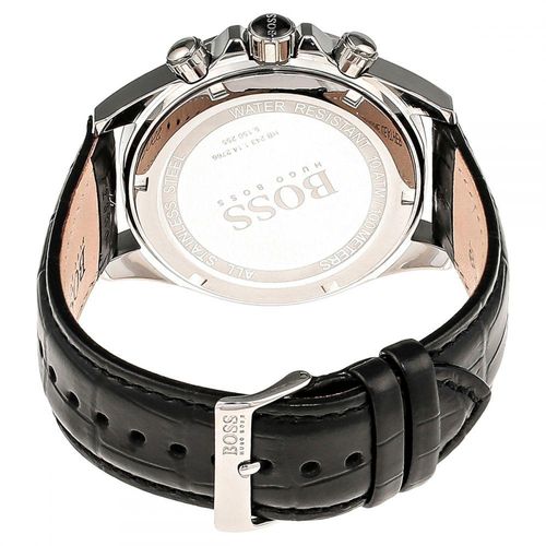 Hugo Boss Ikon Black Dial Black Leather Strap Watch for Men - 1513178 Buy Now By Hugo Boss