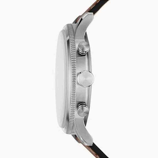 Fossil Retro Pilot Chronograph Blue Dial Brown Leather Strap Watch for Men - FS5832 Buy Now By Fossil