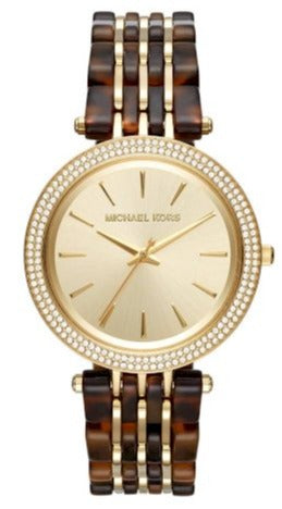Michael Kors Darci Gold Dial Brown Two Tone Steel Strap Watch for Women - MK4326 Buy Now By Michael Kors