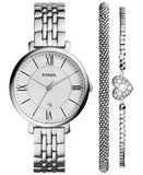 Fossil Jacqueline White Dial Silver Steel Strap Watch for Women - ES3698 Buy Now By Fossil