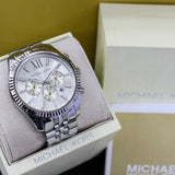 Michael Kors Lexington Silver Dial Silver Steel Strap Watch for Men - MK8405 Buy Now By Michael Kors