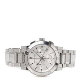 Burberry City Chronograph White Dial Silver Steel Strap Watch For Women - BU9700 Buy Now By Burberry