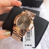 Marc Jacobs Amy Mother of Pearl Black Dial Rose Gold Steel Strap Watch for Women - MBM8610 Buy Now By Marc Jacobs