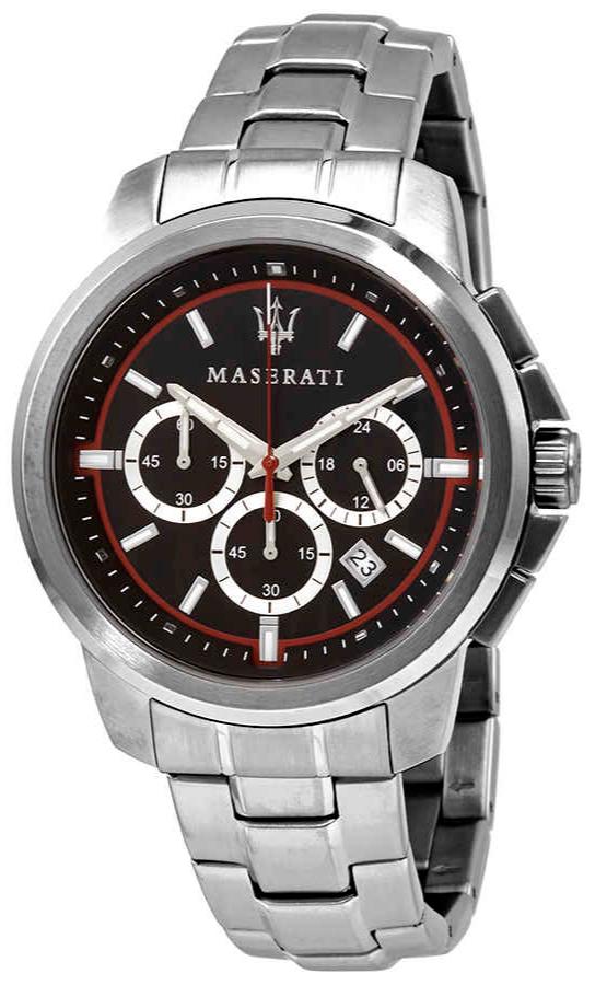 Maserati Successo Chronograph Black Dial Silver Steel Strap Watch For Men - R8873621009 Buy Now By Maserati
