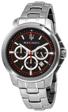 Maserati Successo Chronograph Black Dial Silver Steel Strap Watch For Men - R8873621009 Buy Now By Maserati