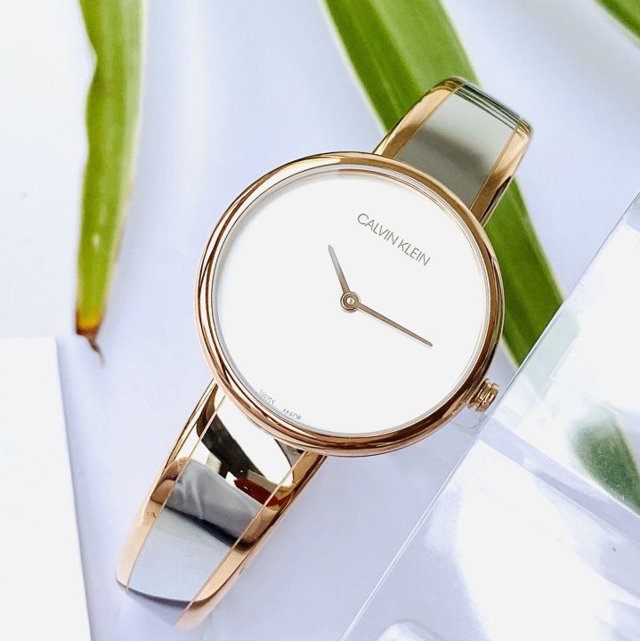 Calvin Klein Seduce Silver Dial Two Tone Steel Strap Watch for Women - K4E2N61Y Buy Now By Calvin Klein