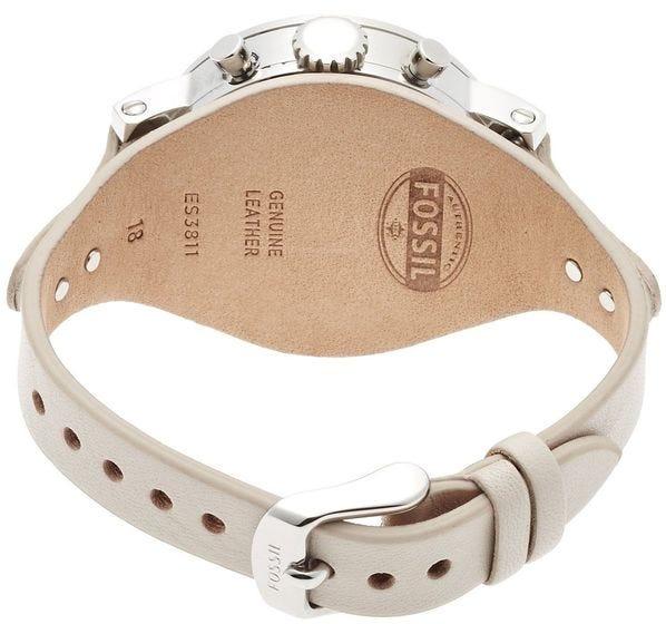 Fossil Boyfriend White Dial Beige Leather Strap Watch for Women - ES3811 Buy Now By Fossil