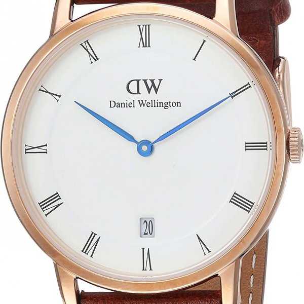 Daniel Wellington Dapper St Mawes White Dial Brown Leather Strap Watch For Women - DW00100091 Buy Now By Daniel Wellington