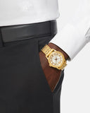 Versace Code Quartz Silver Dial Gold Steel Strap Watch For Men - VEPO00420 Buy Now By Versace