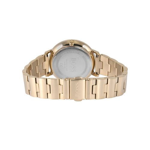 Hugo Boss Prima Gold Dial Gold Steel Strap Watch for Women - 1502572 Buy Now By Hugo Boss