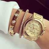 Michael Kors Blair Gold Dial Gold Steel Strap Watch for Women - MK5639 Buy Now By Michael Kors