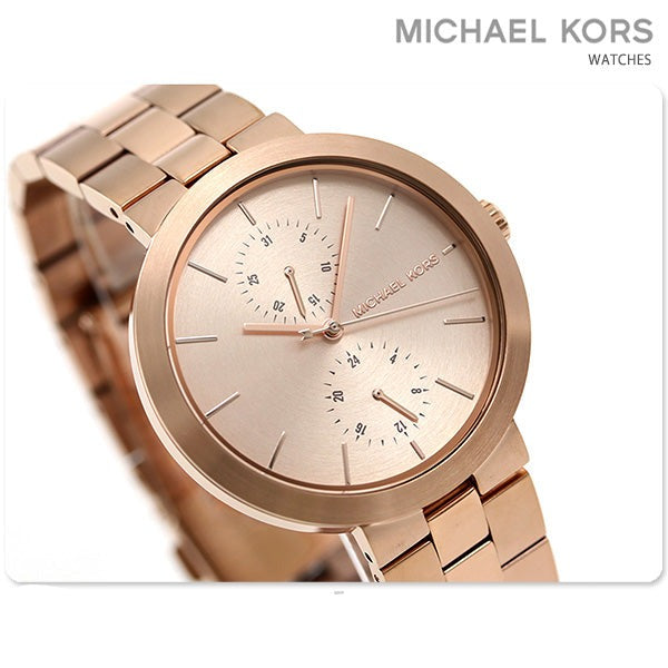 Michael Kors Garner Quartz Rose Gold Dial Rose Gold Steel Strap Watch For Women - MK6409 Buy Now By Michael Kors
