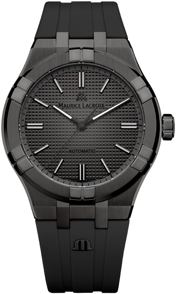 Maurice Lacroix Aikon Automatic Gunmetal Dial Black Rubber Strap Watch For Men - AI6008-PVB00-330-2 Buy Now By Maurice Lacroix