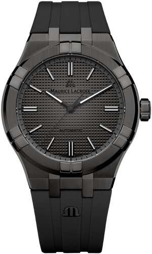 Maurice Lacroix Aikon Automatic Gunmetal Dial Black Rubber Strap Watch For Men - AI6008-PVB00-330-2 Buy Now By Maurice Lacroix