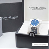 Maurice Lacroix Aikon Automatic Blue Dial Blue Leather Strap Watch For Men - AI6008-ss001-430-1 Buy Now By Maurice Lacroix